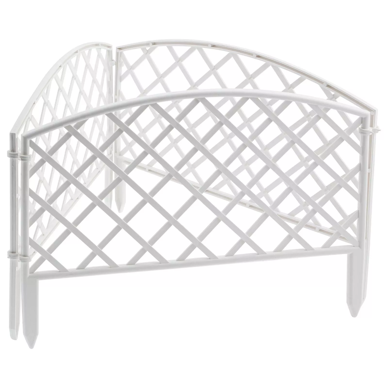 Забор декоративный "Сетка", 24 х 320 см, белый, Palisad