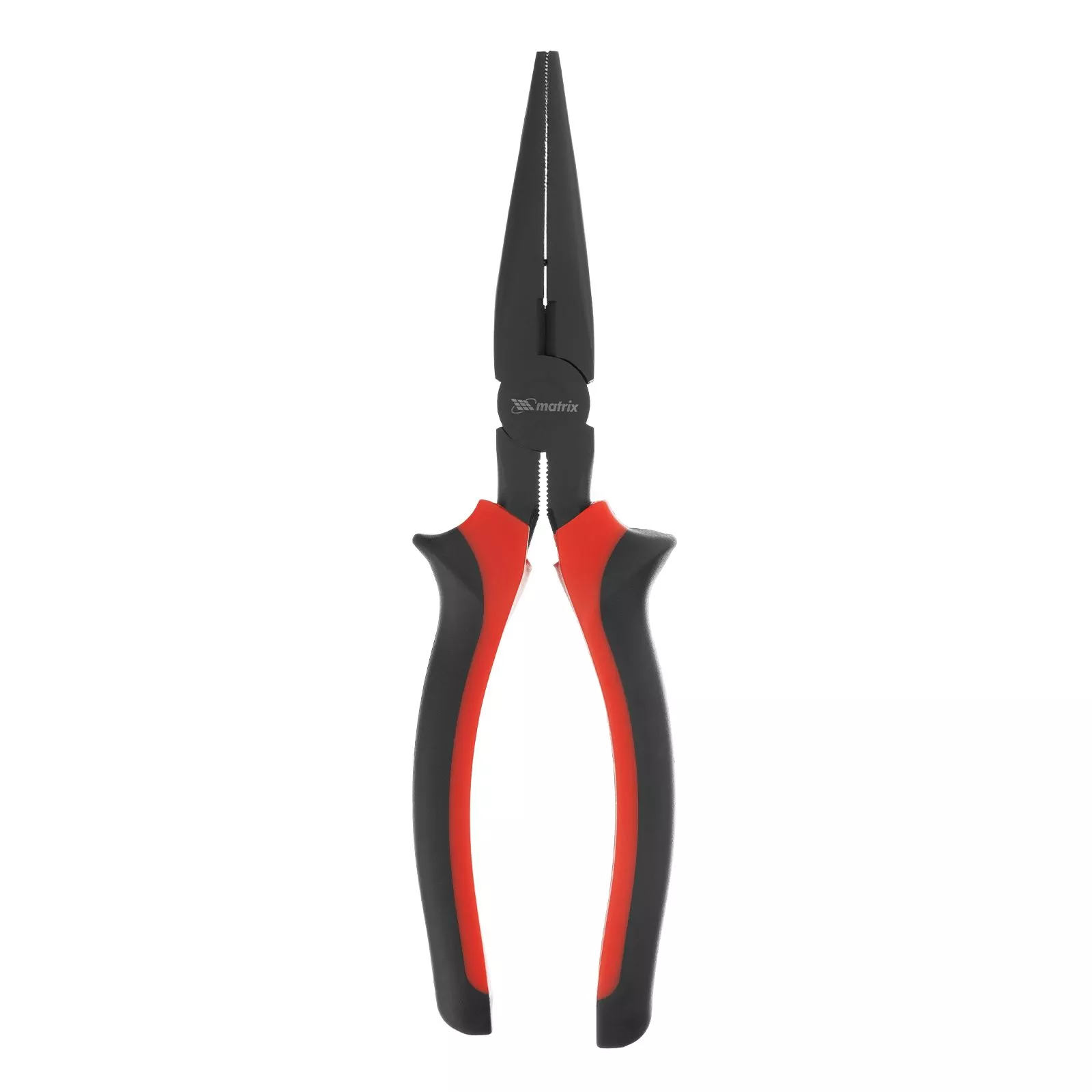 Длинногубцы прямые Black Nickel, 200 мм, двухкомпонентные рукоятки Matrix
