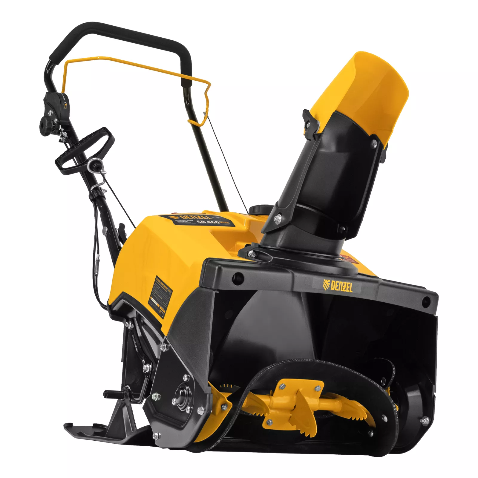 Бензиновая снегоуборочная машина SB 460 Sled, 99cc, лыжи ручной старт// Denzel