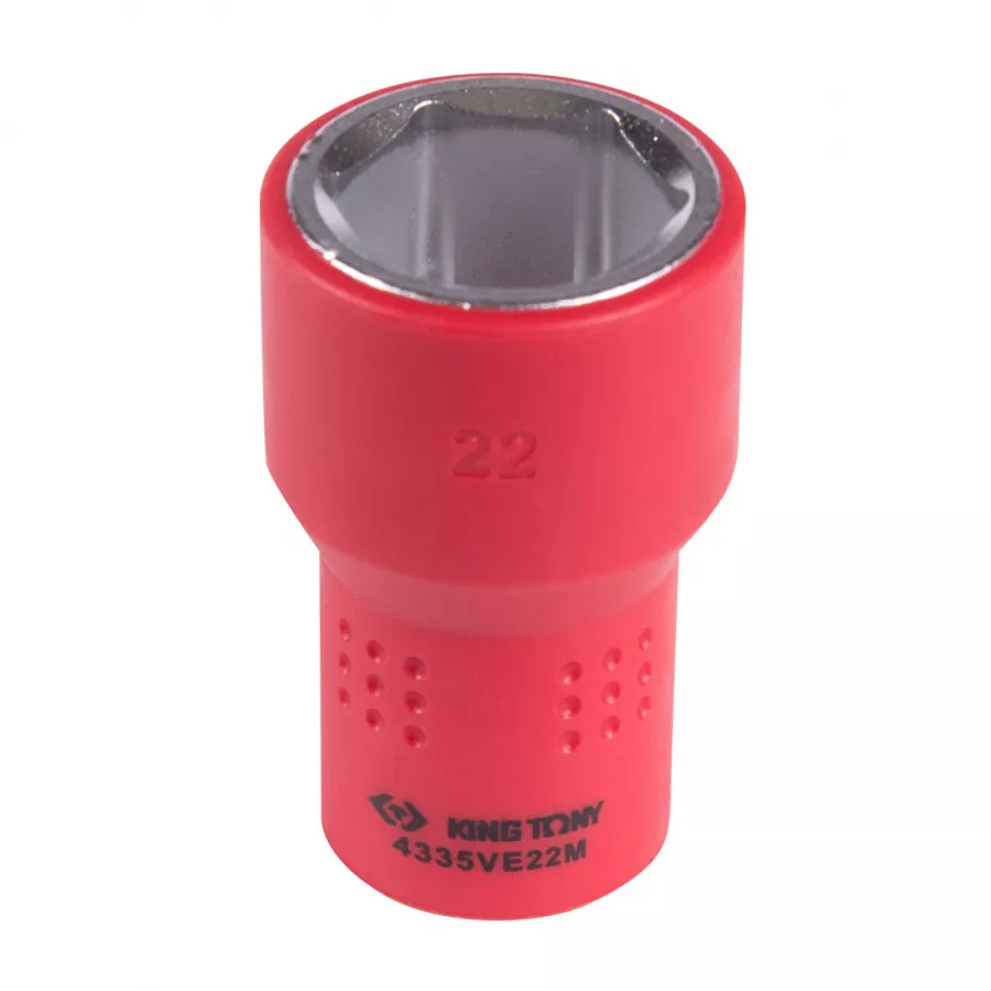 Головка торцевая диэлектрическая шестигранная 1/2", 22 мм KING TONY 4335VE22M