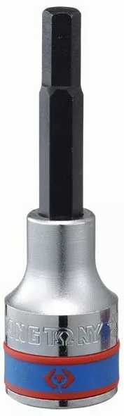 Насадка (бита) торцевая 1/2", Hex, 12 мм, L = 80 мм KING TONY 403512