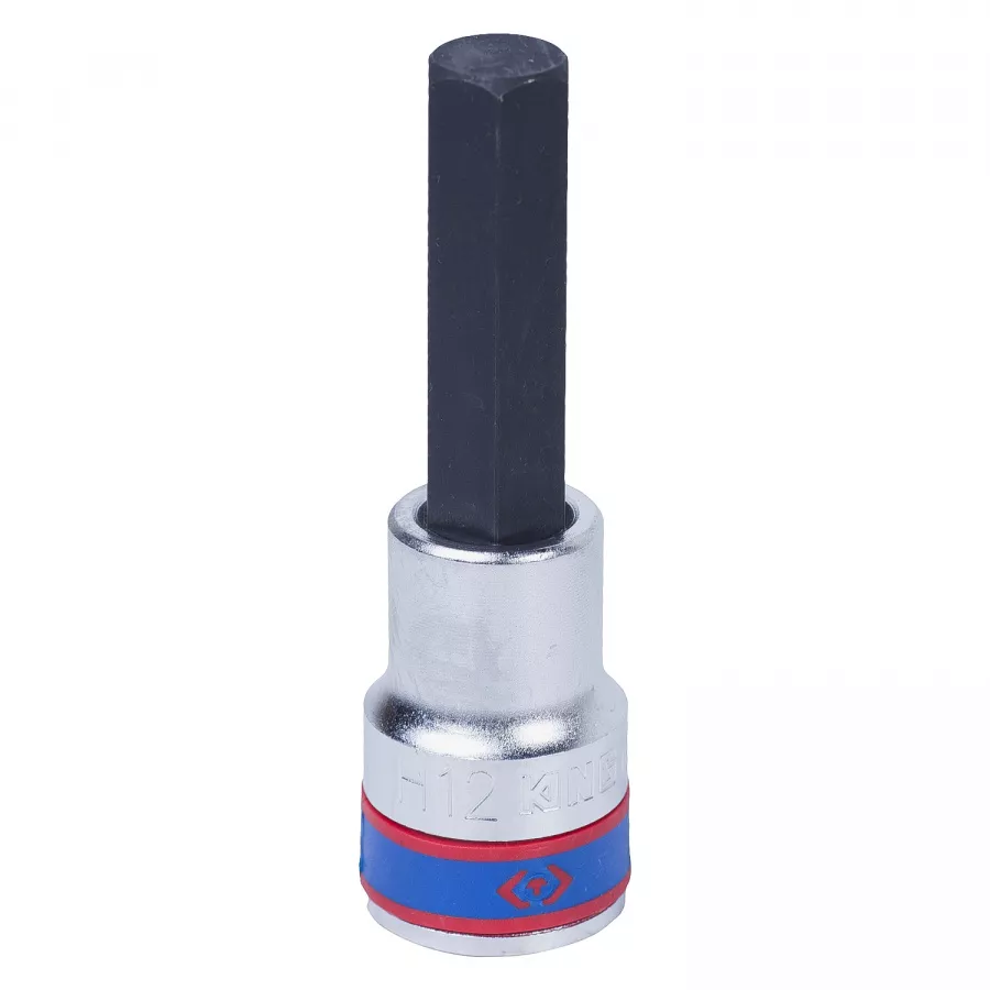 Насадка (бита) торцевая 1/2", Hex, 12 мм, L = 80 мм KING TONY 403512