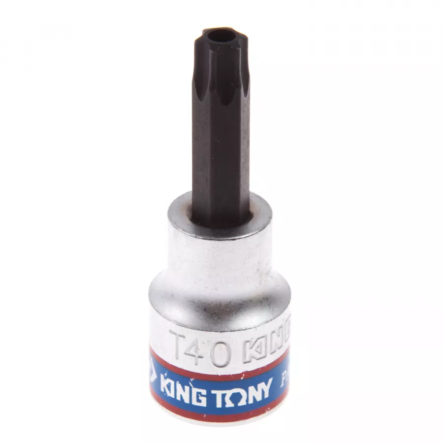 Насадка (бита) торцевая 3/8", Torx, T40, L = 50 мм, с отверстием KING TONY 302740