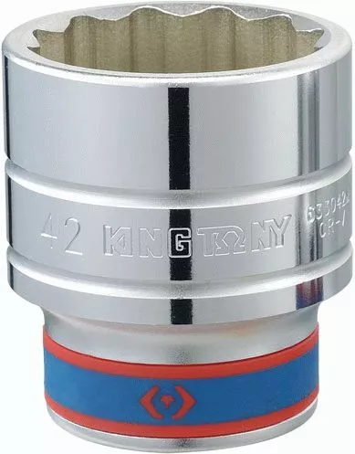 Головка торцевая стандартная двенадцатигранная 3/4", 42 мм KING TONY 633042M