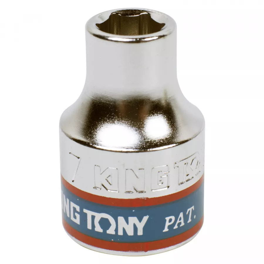 Головка торцевая стандартная шестигранная 3/8", 7 мм KING TONY 333507M
