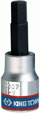 Насадка (бита) торцевая 3/8", Hex, 4 мм, L = 50 мм KING TONY 302504