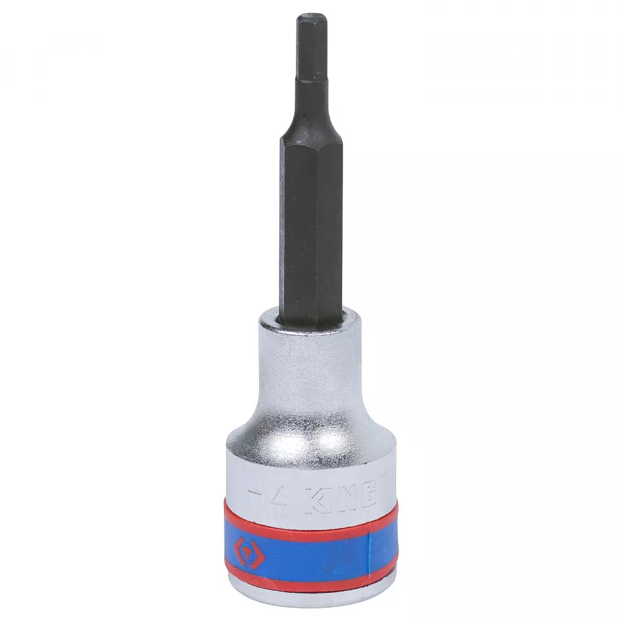 Насадка (бита) торцевая 1/2", Hex, 4 мм, L = 80 мм KING TONY 403504