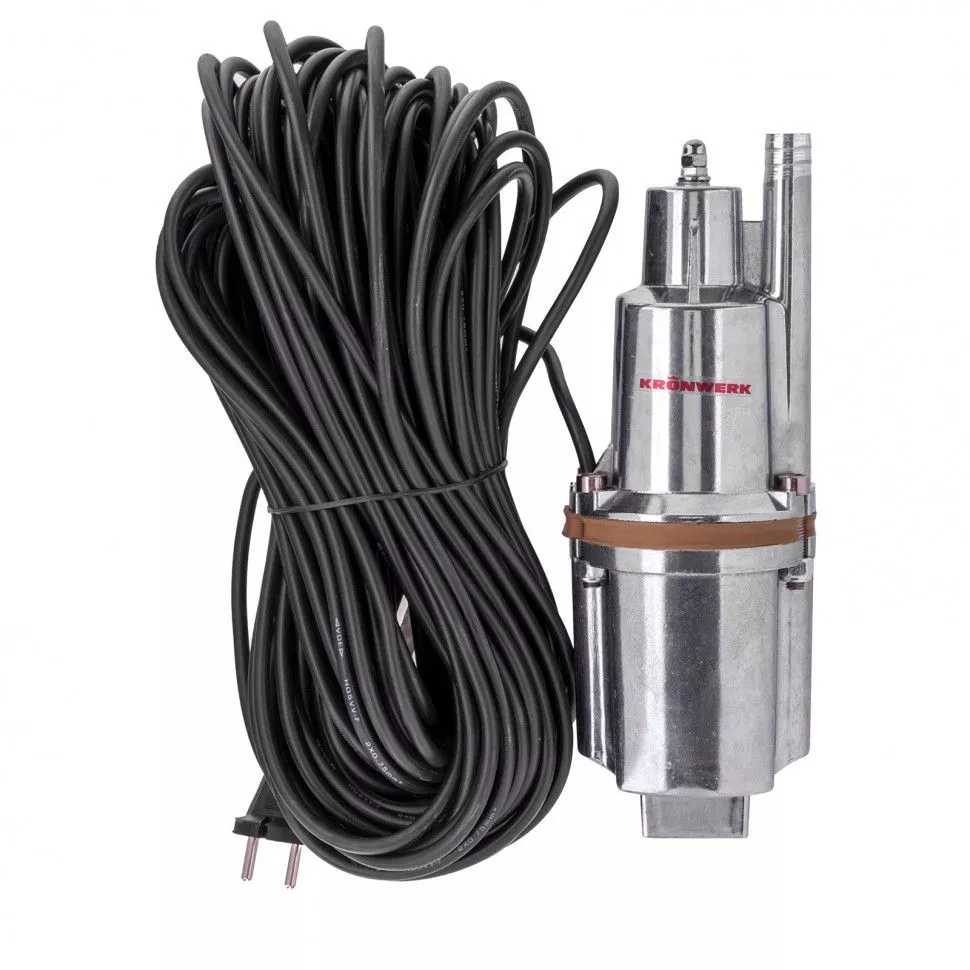 Вибрационный насос KVP300-40, 1080 л/ч, подъем 70 м, кабель 40 метров Kronwerk