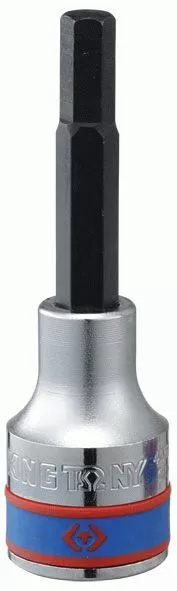 Насадка (бита) торцевая 1/2", Hex, 10 мм, L = 80 мм KING TONY 403510