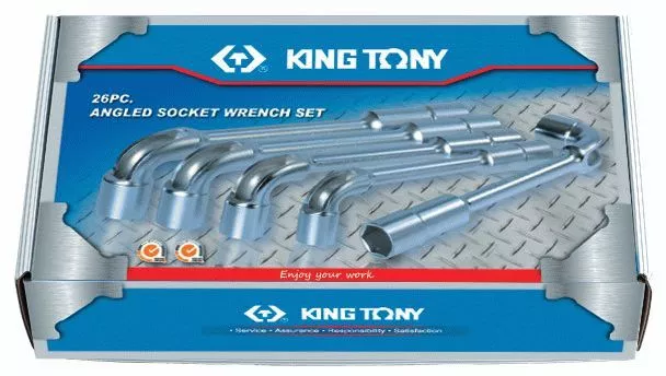 Набор торцевых L-образных ключей, 6-32 мм, 26 предметов KING TONY 1826MR