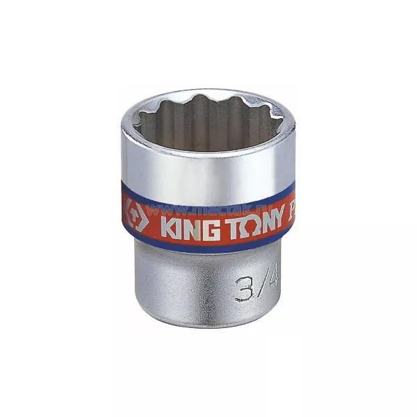 Головка торцевая стандартная двенадцатигранная 3/8", 7/8", дюймовая KING TONY 333028S