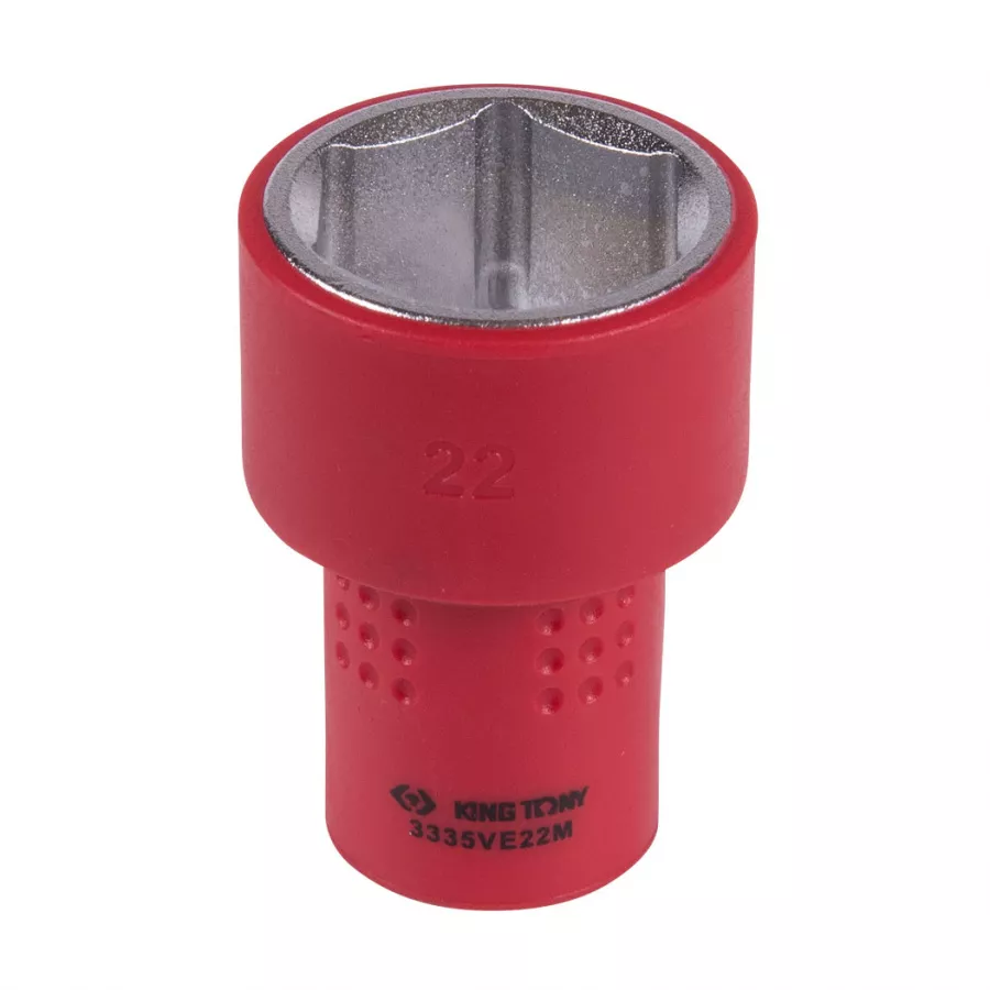 Головка торцевая диэлектрическая шестигранная 3/8", 22 мм KING TONY 3335VE22M