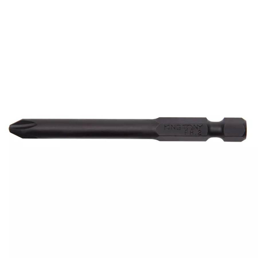 Вставка (бита) торцевая 1/4", Phillips, PH2, L = 90 мм, для шуруповерта KING TONY 719002P