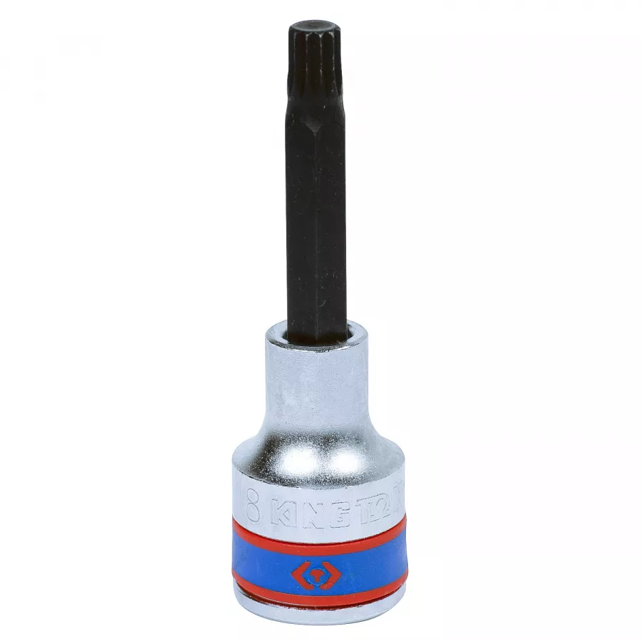 Насадка (бита) торцевая 1/2", Spline, M8, L = 80 мм KING TONY 403608