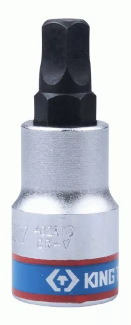 Насадка (бита) торцевая 1/2", Pentagon, 10 мм, L = 60 мм, пятигранная KING TONY 402A10