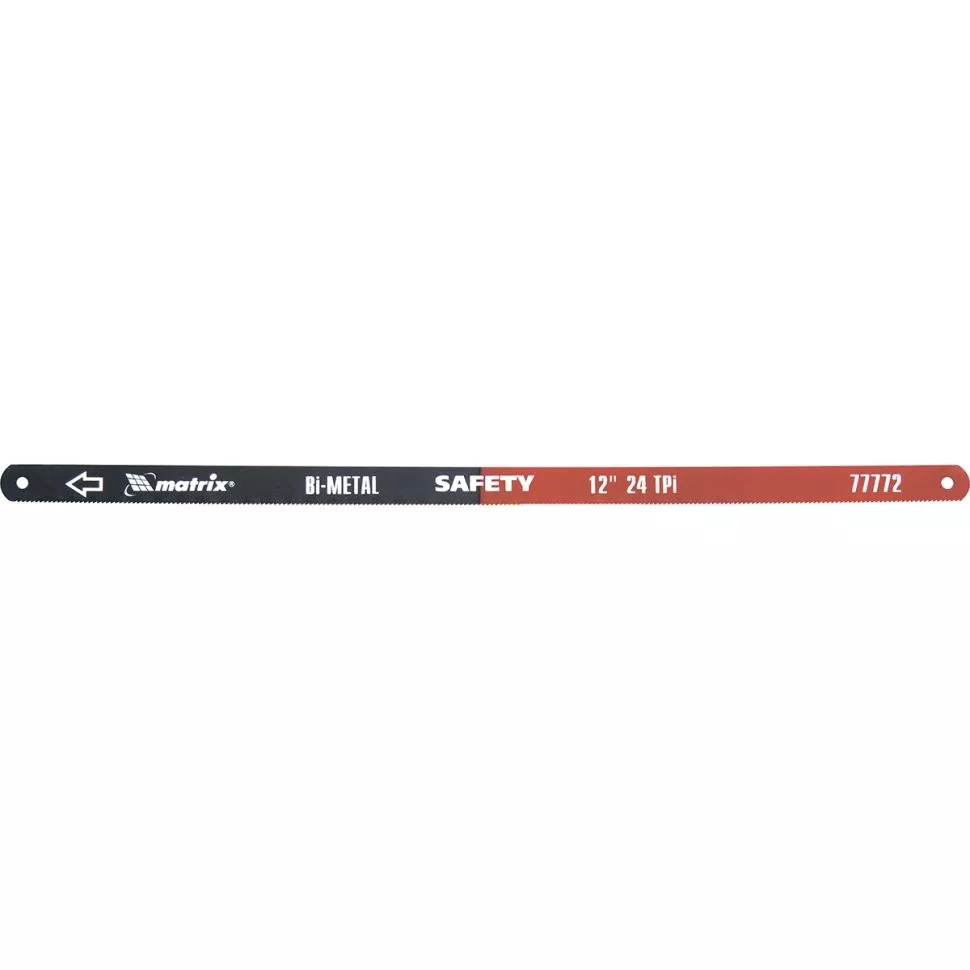 Полотна для ножовки по металлу, 300 мм, 24 TPI, биметаллическое, 2 шт Matrix
