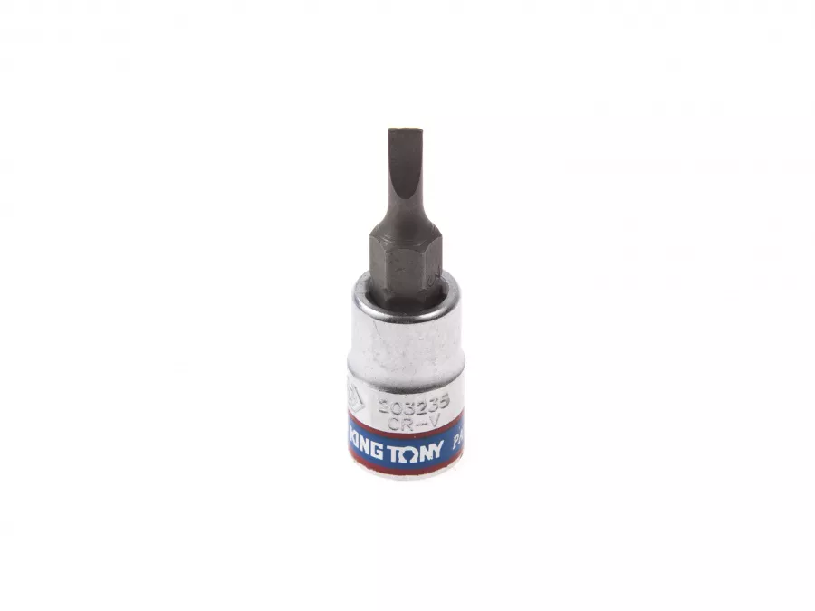 Насадка (бита) торцевая 1/4", Slotted, 3,5х0,5 мм, L = 37 мм  KING TONY 203235