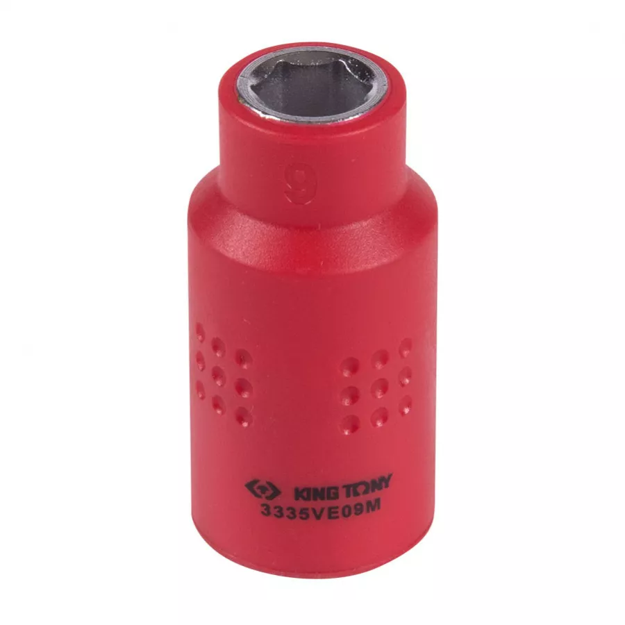 Головка торцевая диэлектрическая шестигранная 3/8", 9 мм KING TONY 3335VE09M