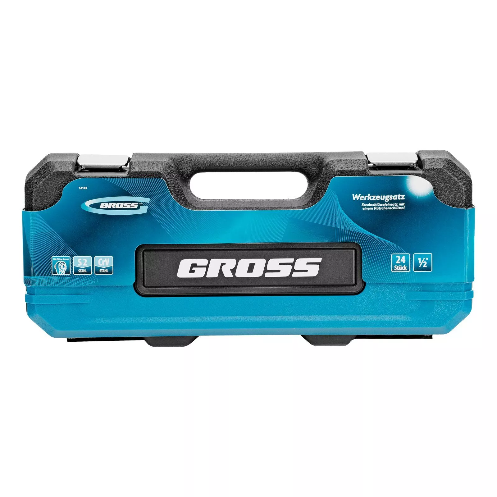 Набор инструментов, 1/2", CrV, 120 зубьев, 24 предмета Gross