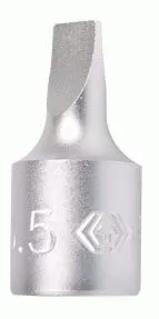 Насадка (бита) торцевая 1/4", Slotted, 8x1,2 мм, L = 25 мм KING TONY 201208X