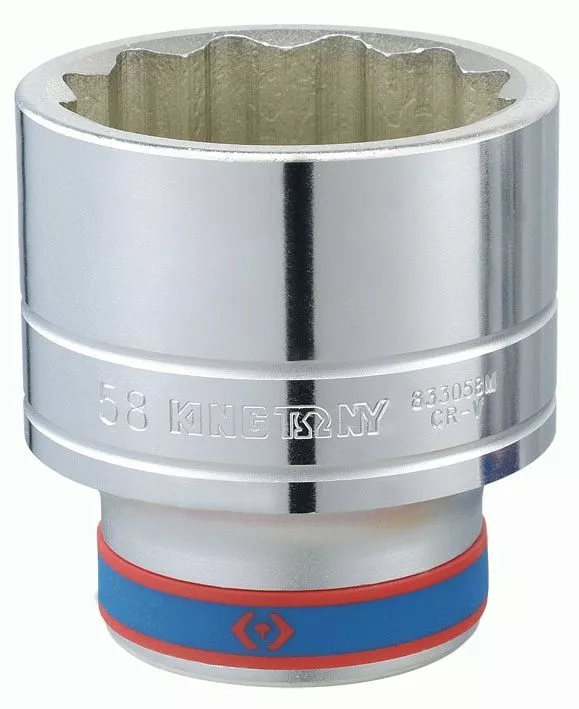 Головка торцевая стандартная двенадцатигранная 1", 80 мм KING TONY 833080M