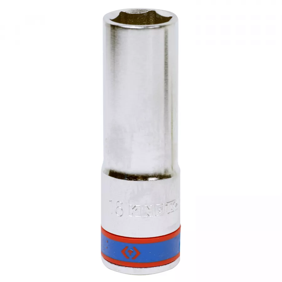 Головка торцевая глубокая шестигранная 1/2", 16 мм KING TONY 423516M