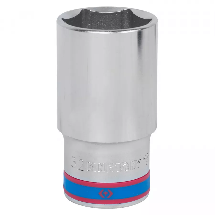Головка торцевая глубокая шестигранная 1/2", 32 мм KING TONY 423532M