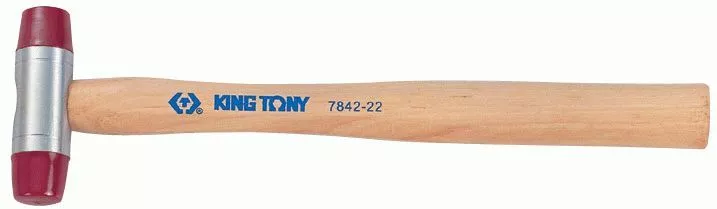 Киянка 60 мм, 875 г, полиуретановые сменные насадки KING TONY 7842-60