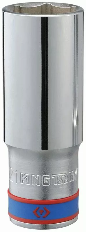 Головка торцевая глубокая шестигранная 1/2", 23 мм KING TONY 423523M