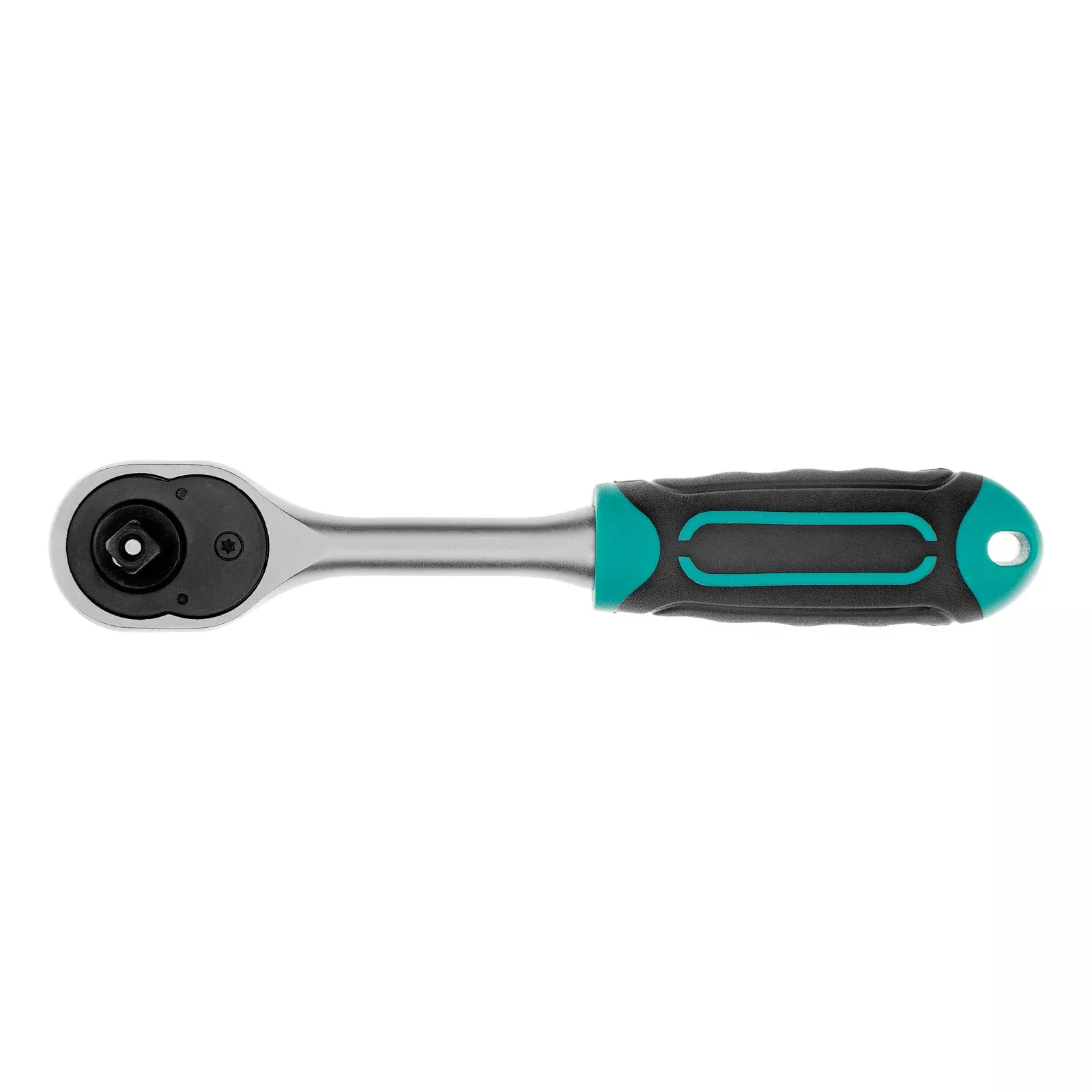 Ключ-трещотка 1/4", CrV, 72 зуба, с быстрым сбросом, матовый хром Stels