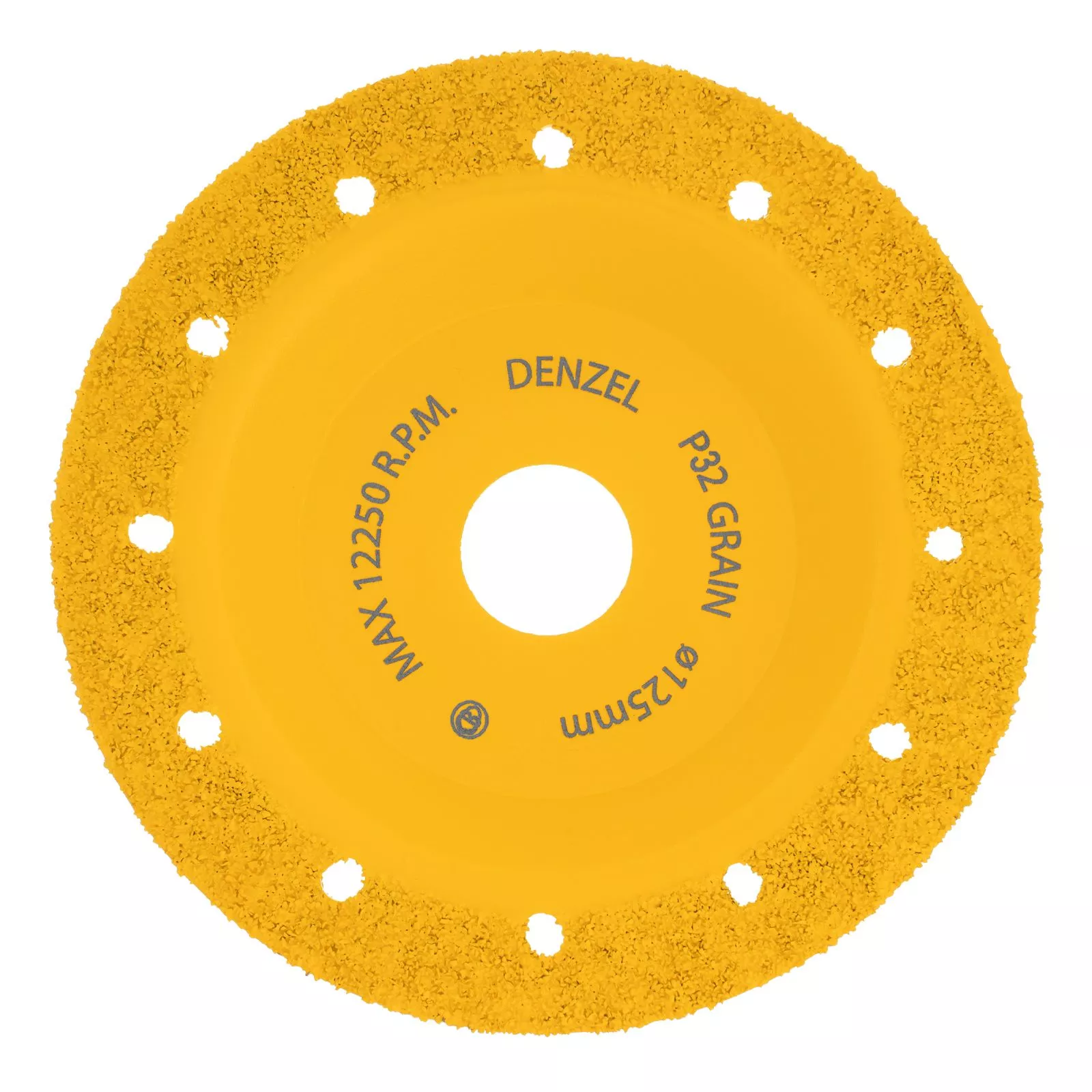 Чашка твёрдосплавная зачистная,125 мм, Плоская, мелкое зерно #32// Denzel
