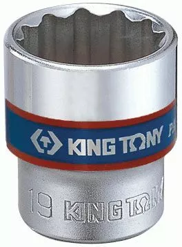 Головка торцевая стандартная двенадцатигранная 3/8", 22 мм KING TONY 333022M