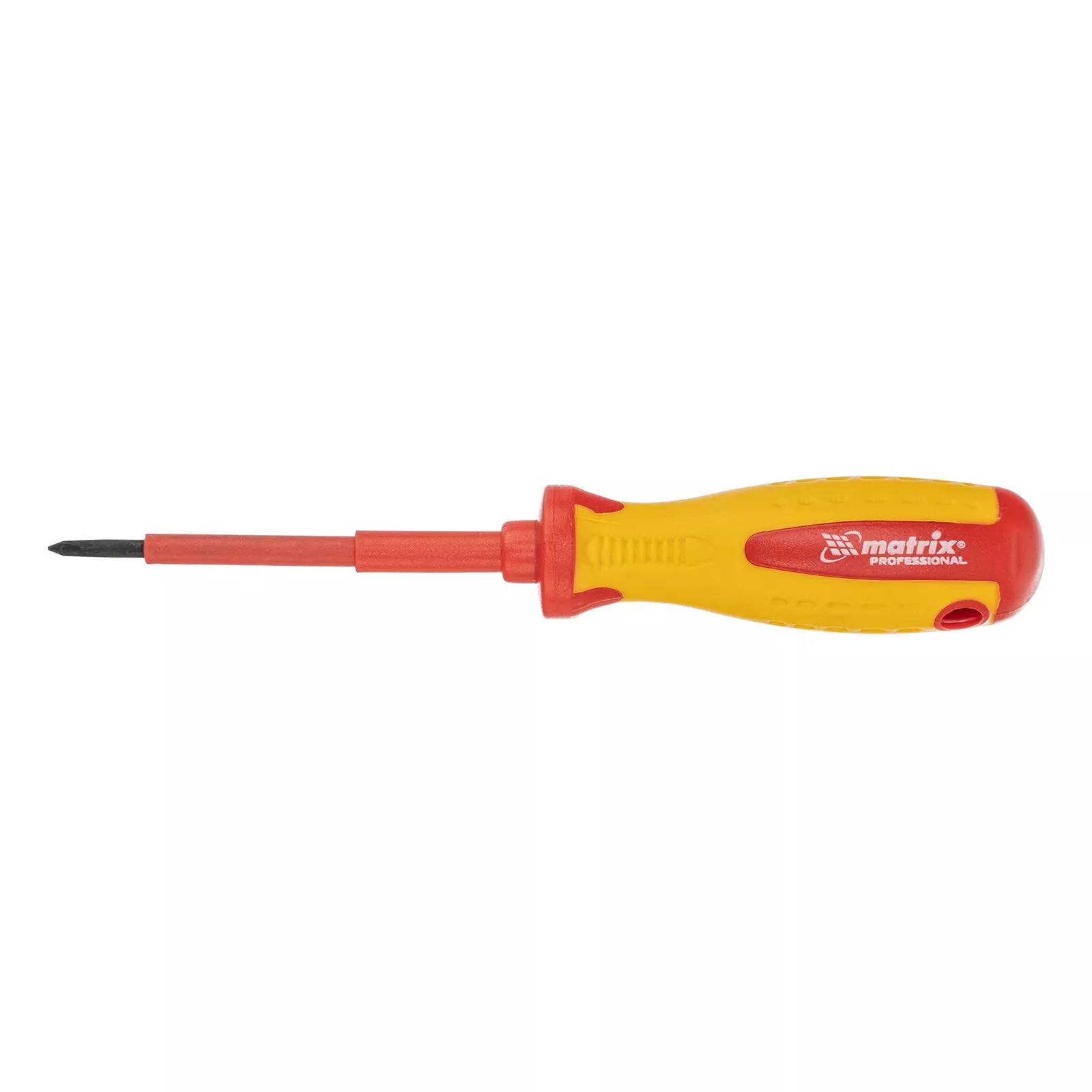 Отвертка Insulated, PH0 x 75 мм, CrMo, до 1000 В, двухкомпонентная рукоятка Matrix Professional