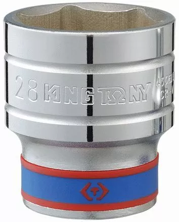 Головка торцевая стандартная шестигранная 1/2", 24 мм KING TONY 433524M