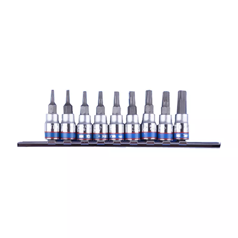 Набор торцевых насадок 1/4", Torx, Т8-Т40 мм, L = 37 мм, 9 предметов KING TONY 2109PR