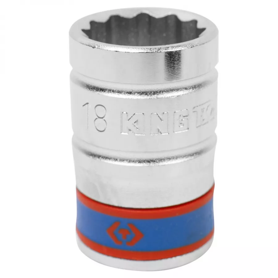 Головка торцевая стандартная двенадцатигранная 1/2", 18 мм KING TONY 433018M