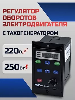 Регулятор оборотов WS-L (250W) для асинхронного двигателя с тахогенератором, 250 Вт, 220В Частотный преобразователь для мотор-редукторов WANSHSIN