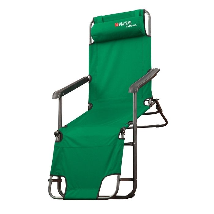 Кресло-шезлонг двухпозиционное 156 х 60 х 82 см, Camping Palisad