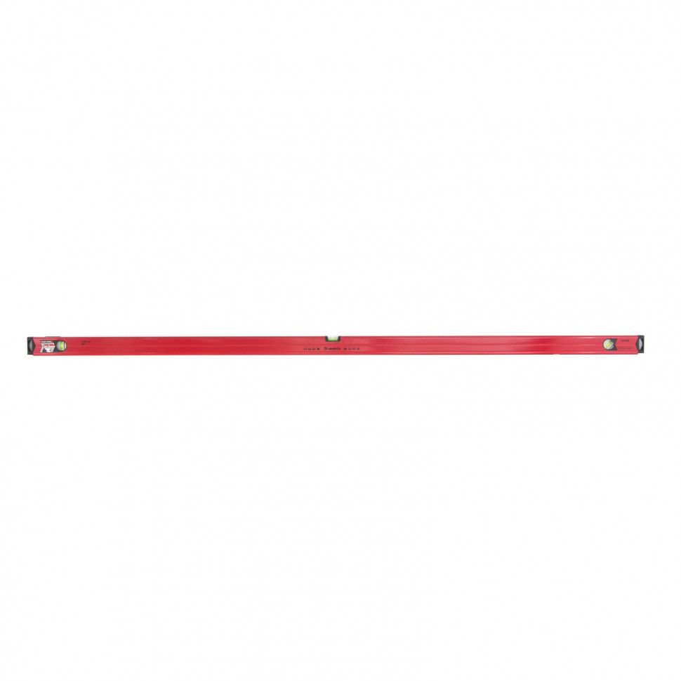 Уровень алюминиевый магнитный, 2000 мм, фрезерованный, 3 глазка (1 зеркальный) усиленный Matrix