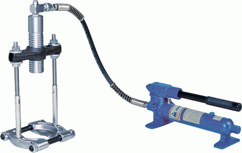 Съемник подшипников гидравлический, 4 т, до 110 мм, сегментного типа, 3 предмета МАСТАК 104-19404