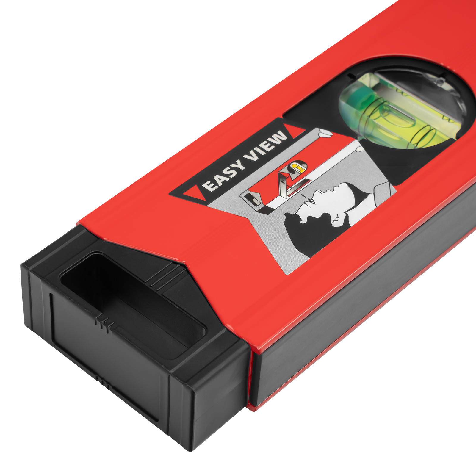 Уровень алюминиевый магнитный, 1200 мм, фрезерованный, 3 глазка (1 зеркальный) усиленный Matrix