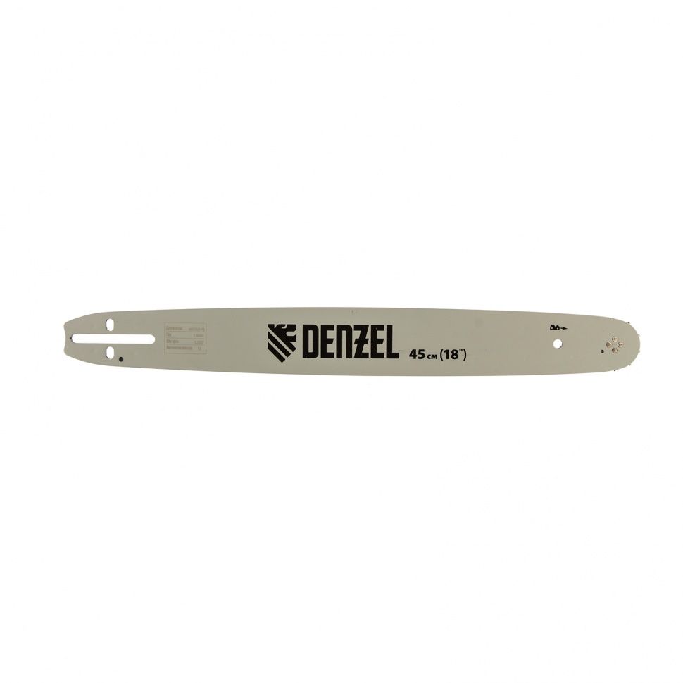 Шина для бензопилы DGS-5218, длина 45 см (18"), шаг 0.325", паз 1.5 мм, 72 звена Denzel