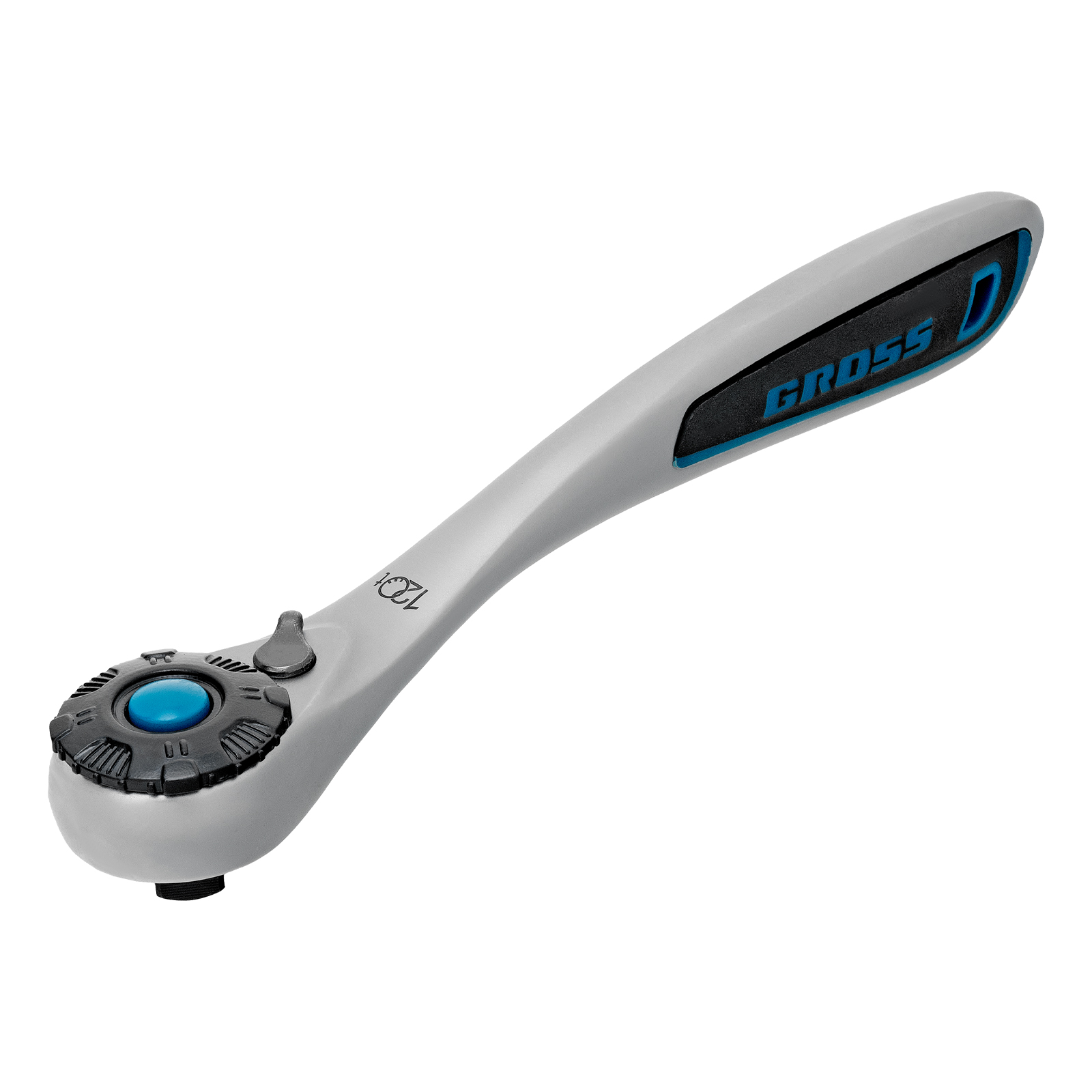 Набор торцевых головок, трещотка 120 зубьев, 3/8", CrV, 12 предметов Gross