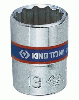 Головка торцевая стандартная двенадцатигранная 1/4", 9 мм KING TONY 233009M