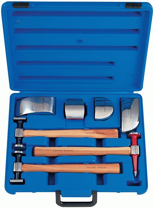 Набор рихтовочных молотков и поддержек, 7 предметов KING TONY 9CF-107