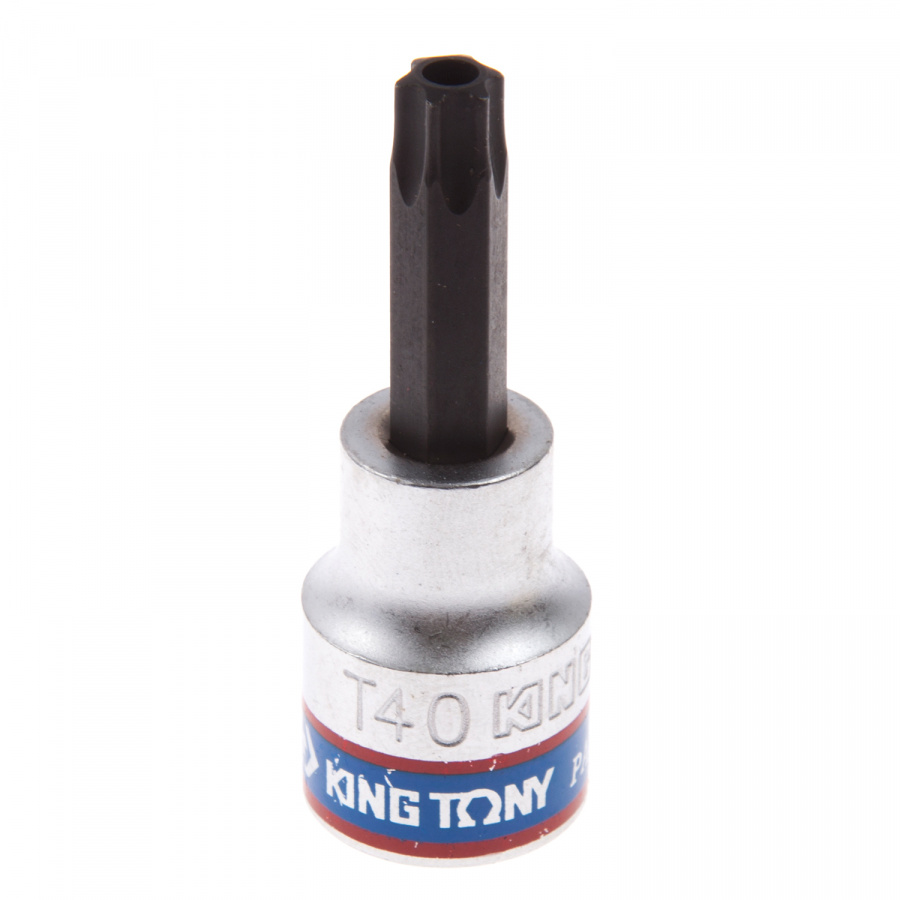 Насадка (бита) торцевая 3/8", Torx, T40, L = 50 мм, с отверстием KING TONY 302740
