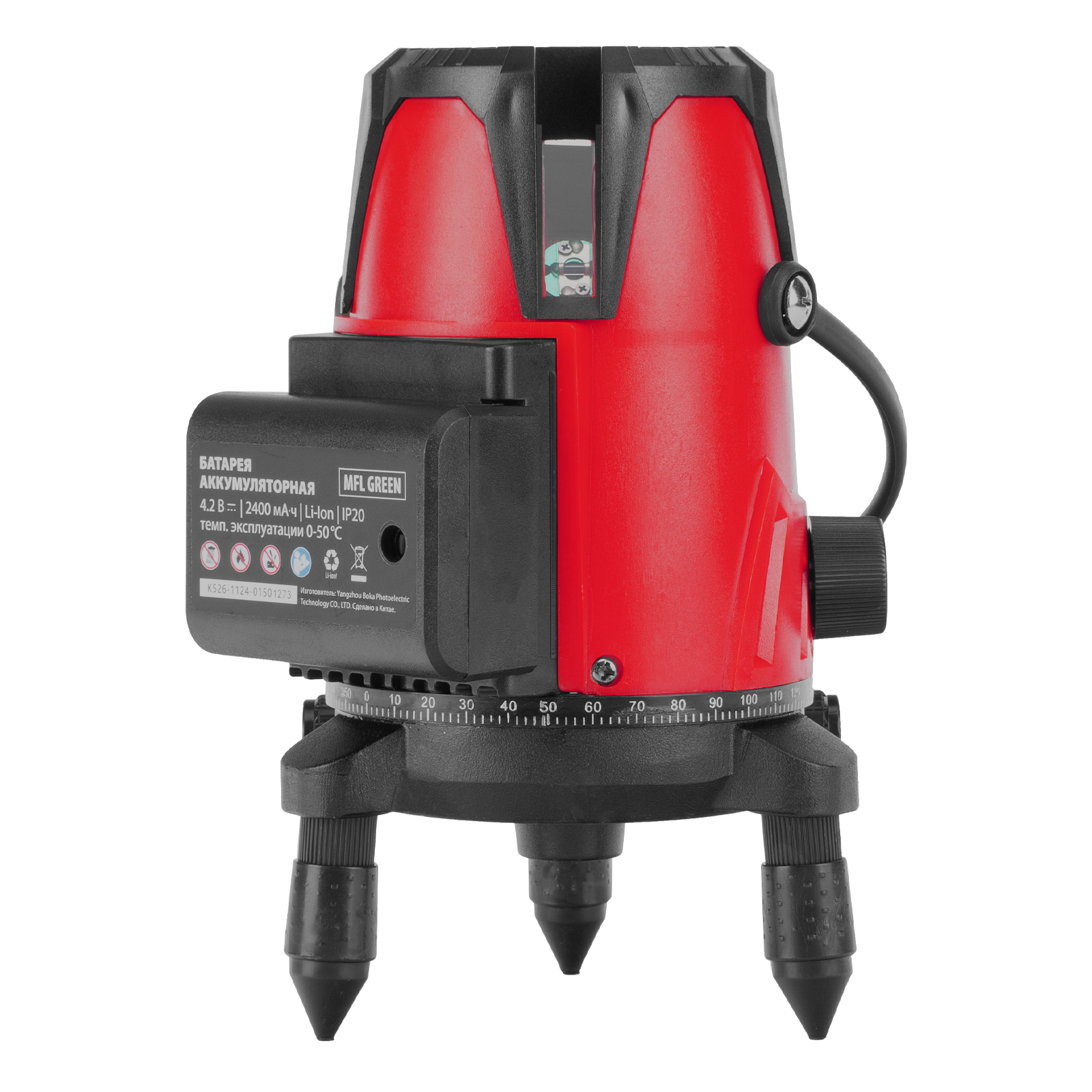 Лазерный уровень MFL GREEN, 30 м, зеленый луч, акк. Li 2400 mAh, сумка, резьба 5/8" MTX
