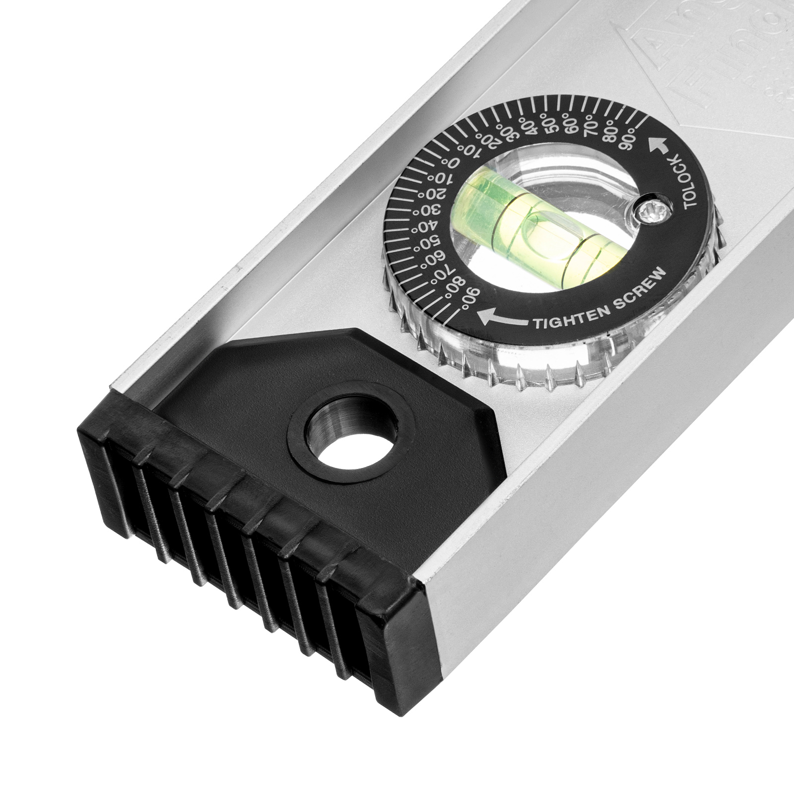 Уровень алюминиевый "Рельс", 600 мм, 3 глазка (1 поворотный) Matrix