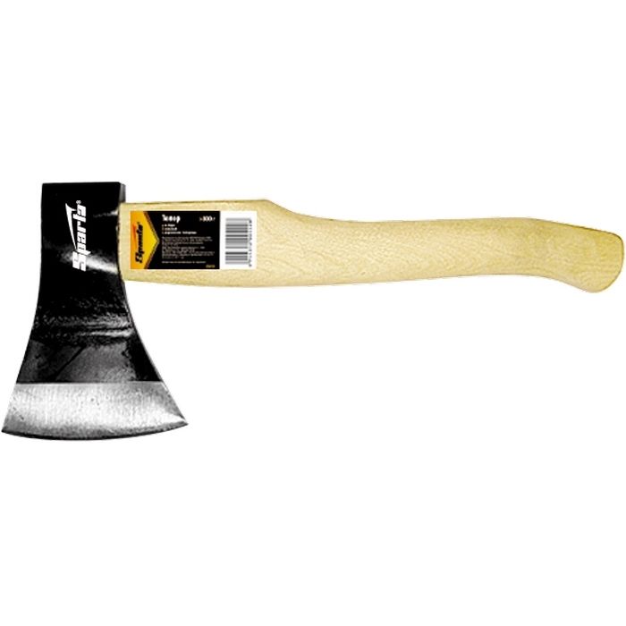 Топор, 800 г, в сборе, кованый, деревянное топорище Sparta