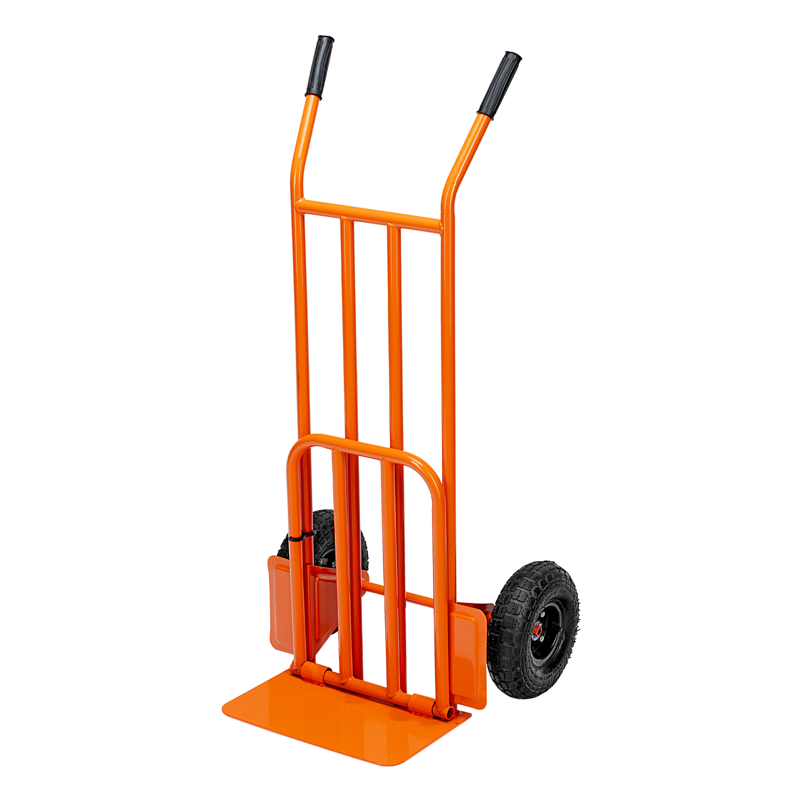 Тележка ручная 2-х колесная, усиленная, г/п 250кг, откидная платформа 530х400мм Сибртех